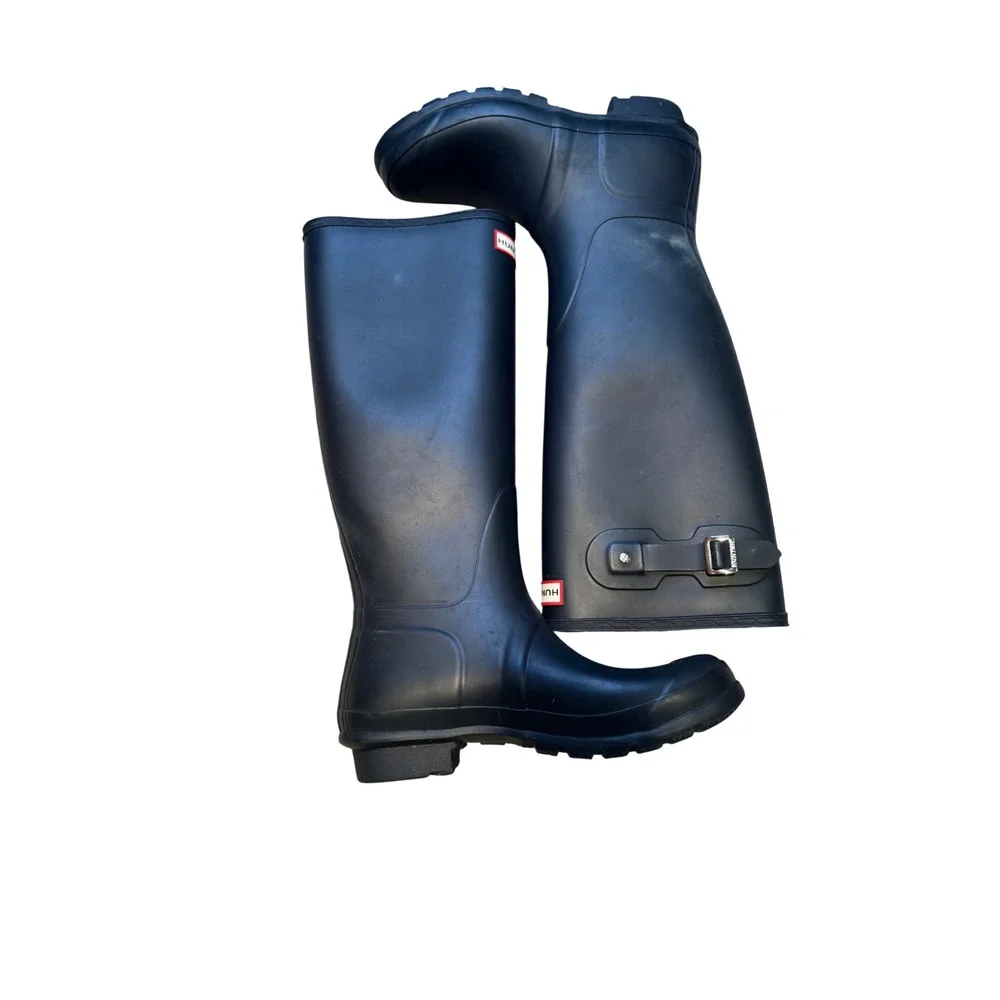 Hunter Original Tall Matte Black Rain Boots Womens US 9‎ EU 40/41 Waterproof
